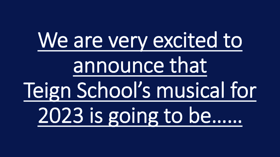 Teign school musical for december 2023 page 2